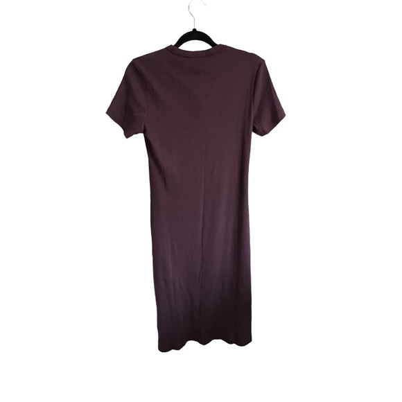 JAMES PERSE Ribbed Bodycon U-Neck Midi Dress / 3 M - Picture 6 of 8